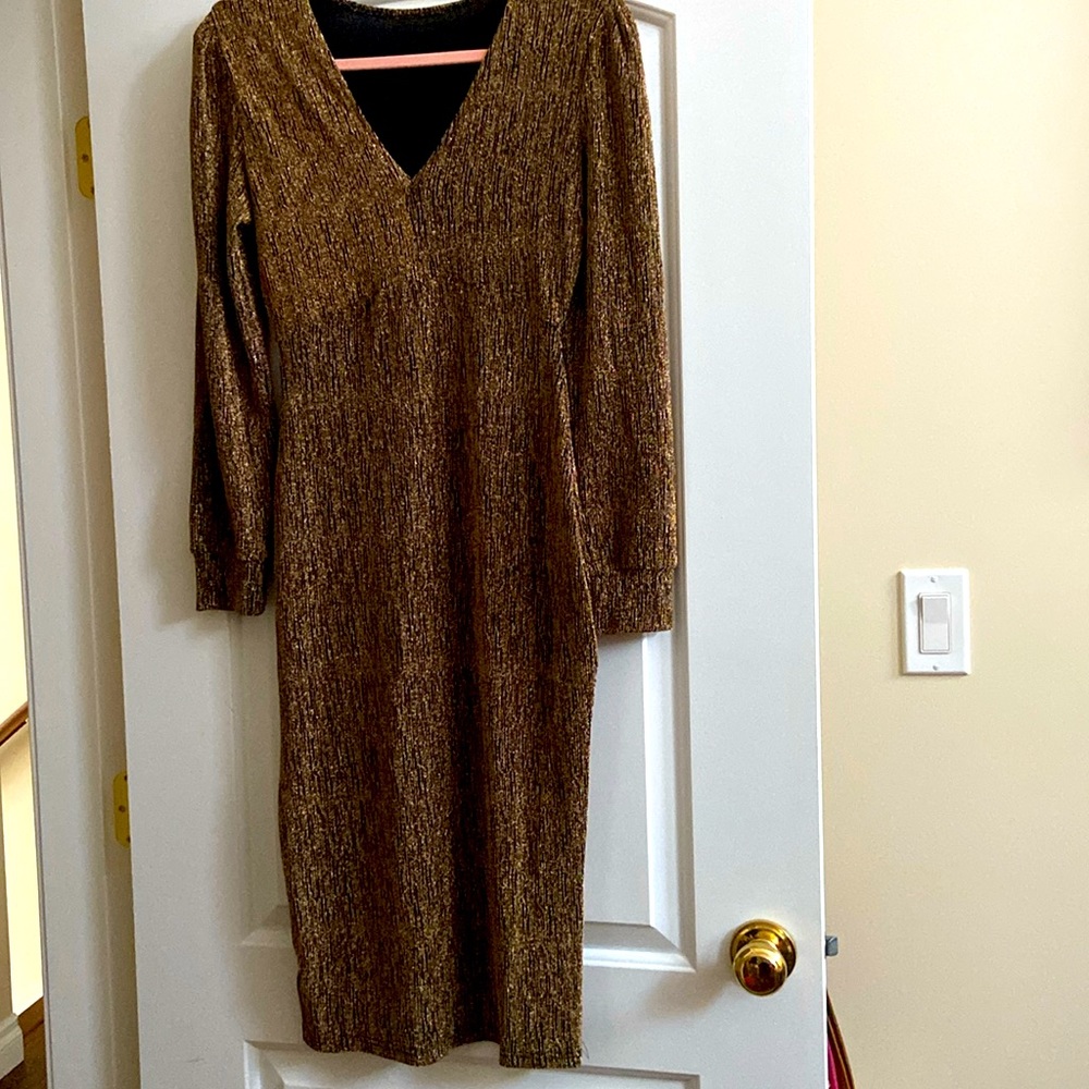 Gold evening dress in size M